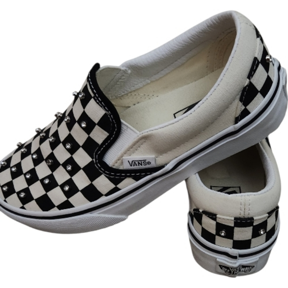 Vans Checkerboard Rhinestone Classic Slip-On - Picture 5 of 9